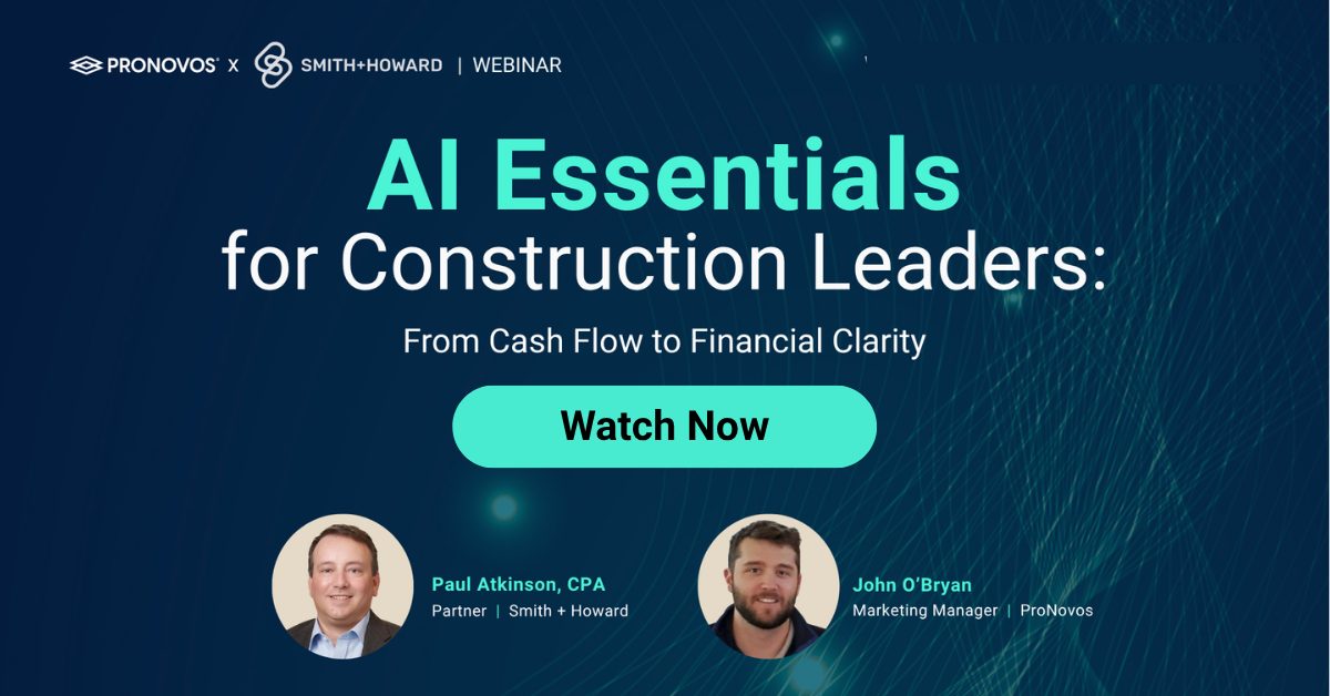 AI Essentials for Construction Leaders: From Cash Flow to Financial Clarity