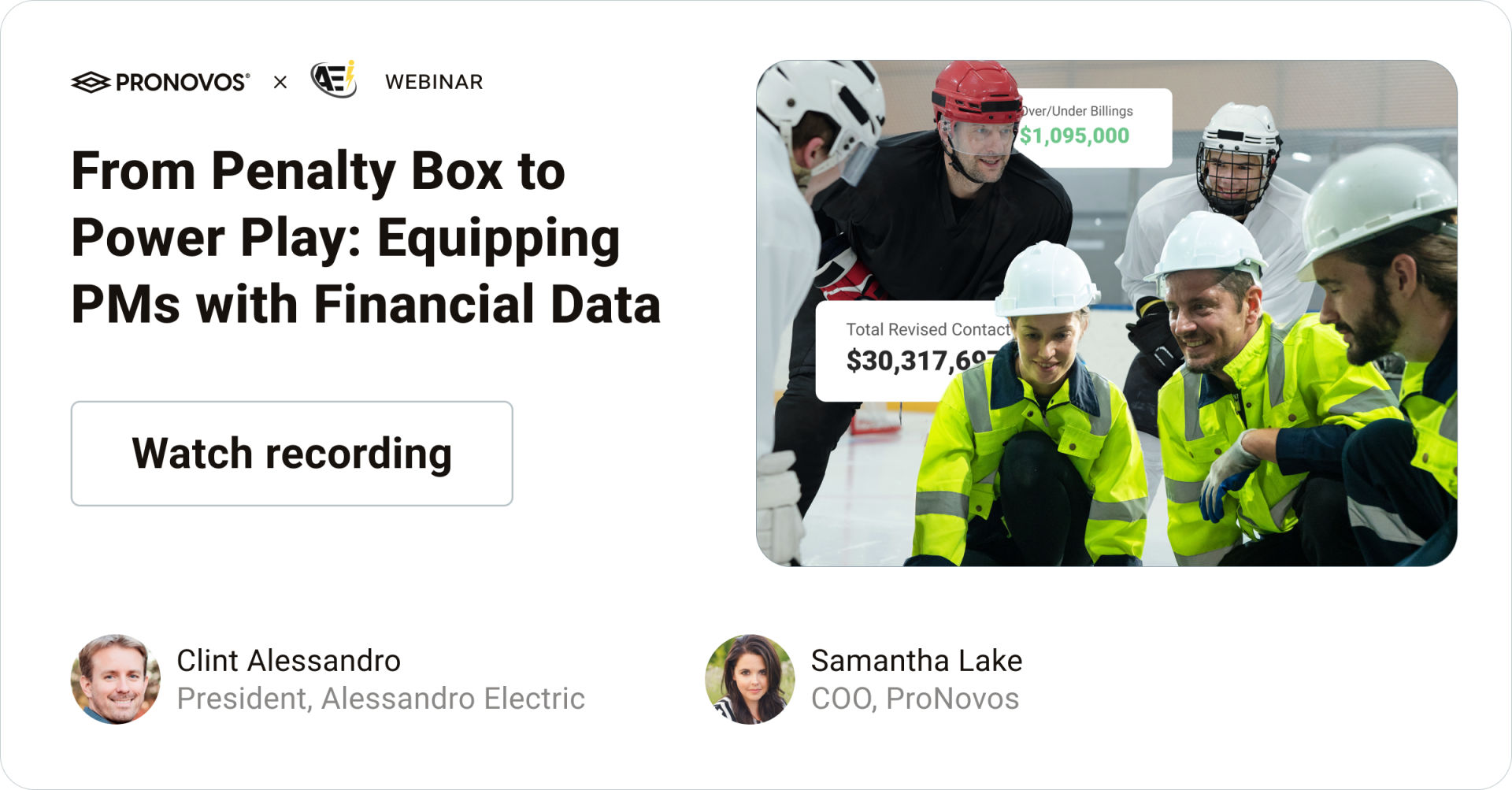 From Penalty Box to Power Play: Equipping PMs with Financial Data