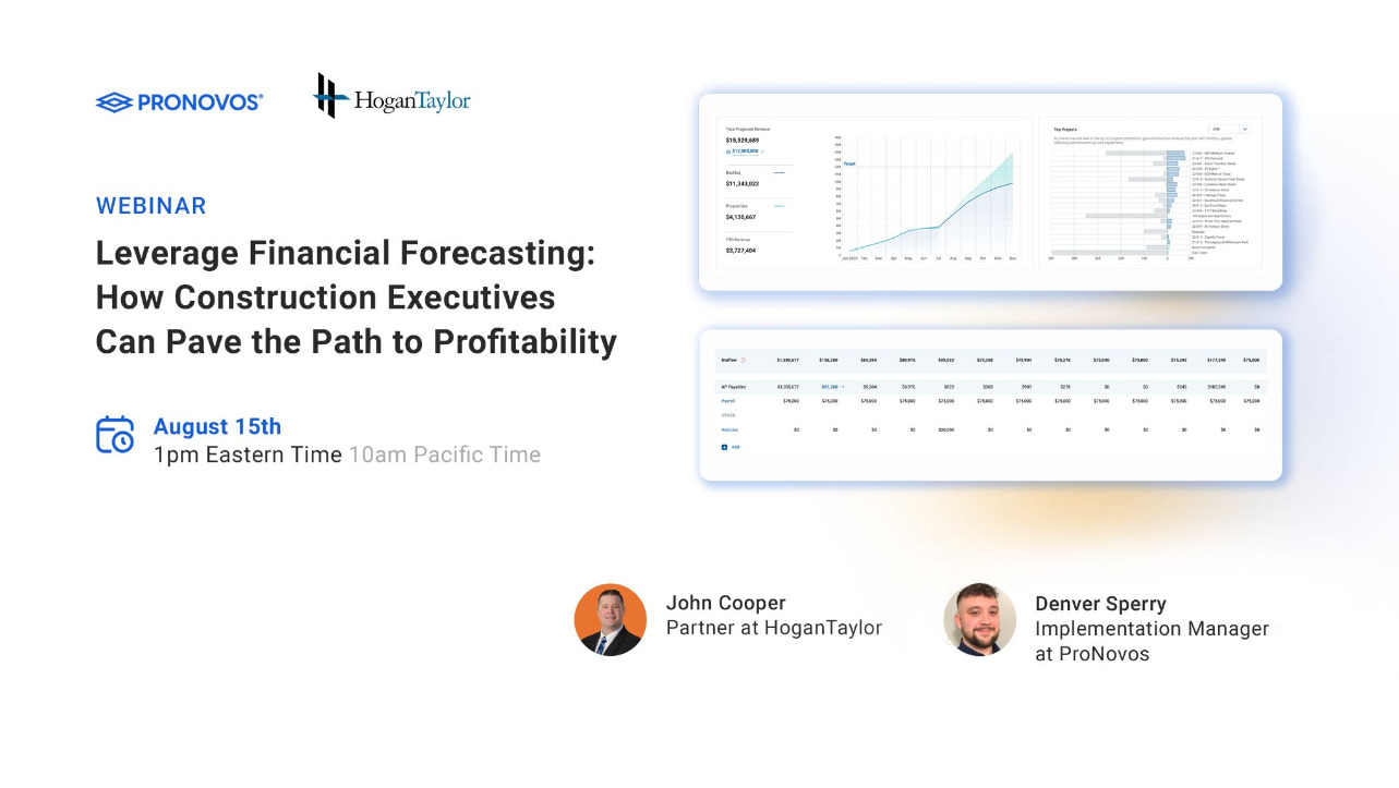 Leverage Financial Forecasting: How Construction Executives Can Pave the Path to Profitability