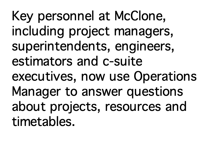 Key personnel uses Operations Manager