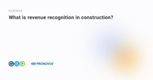 What is revenue recognition in construction?