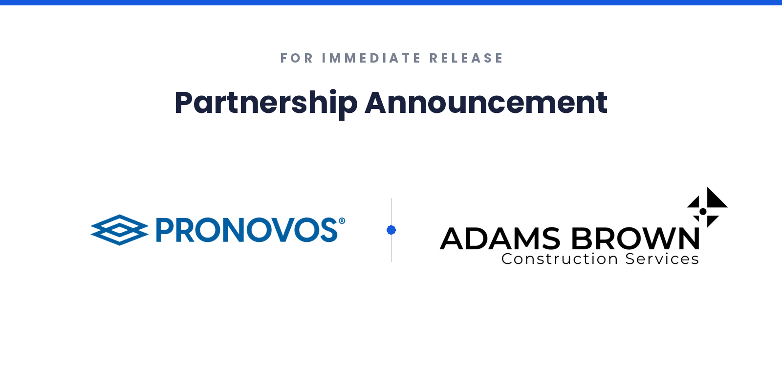 ProNovos and Adams Brown Partner to Expand Financial Technology and Thought Leadership for Construction Companies